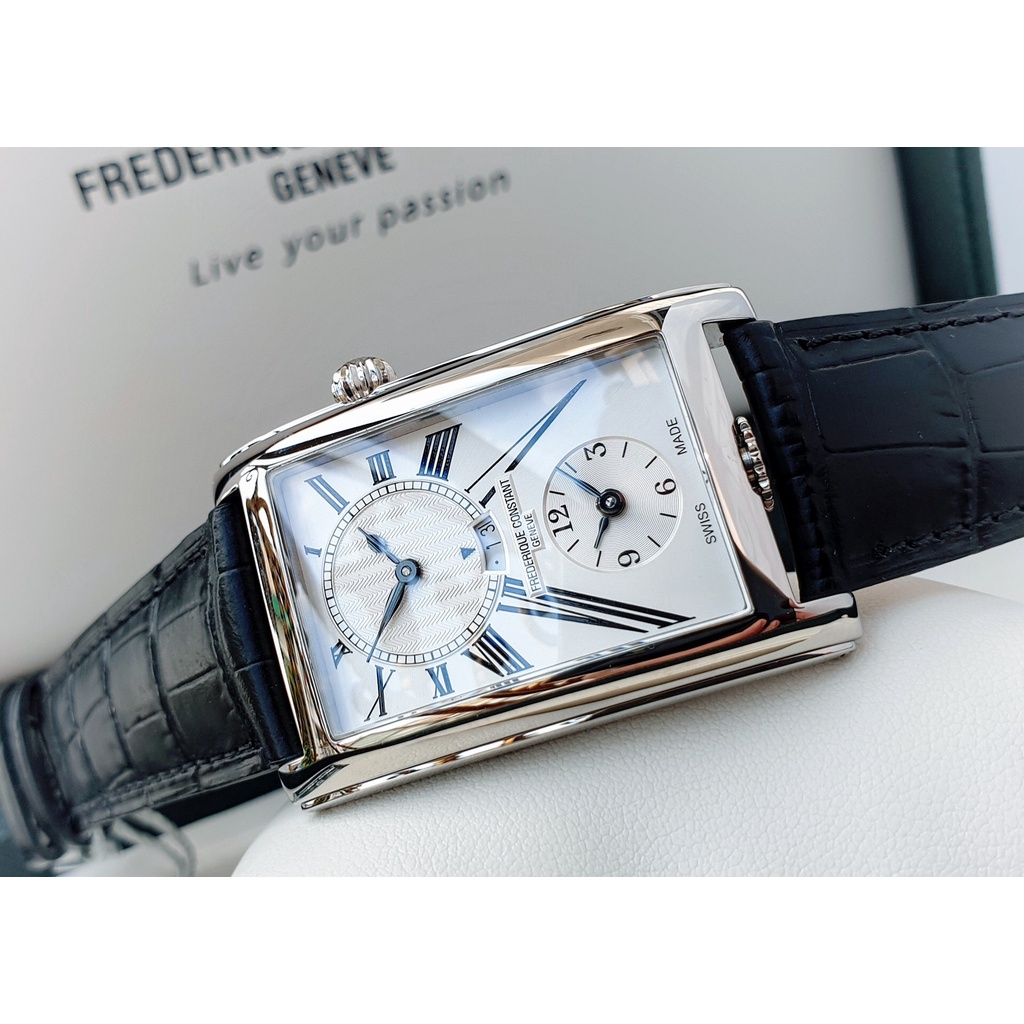 Đồng hồ nam chính hãng  Frederique Constant - Máy Pin Thụy Sĩ - Kính Sapphire - Dây da