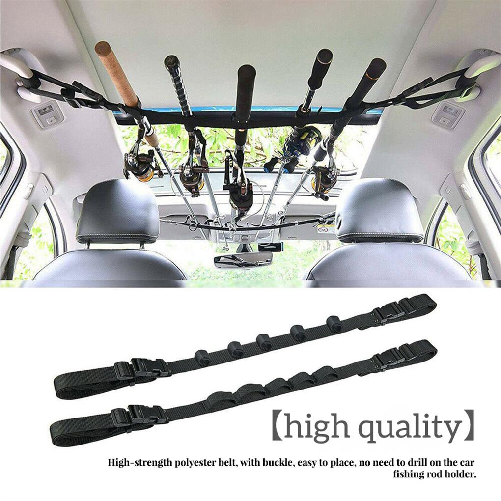 1 Cặp Dây Đai Gắn Cần Câu Cá Kèm Giá Đỡ Cần Câu Tiết Kiệm Không Gian