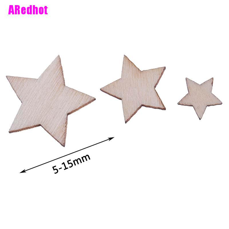Bộ 100 Ngôi Sao Gỗ Trang Trí Thủ Công