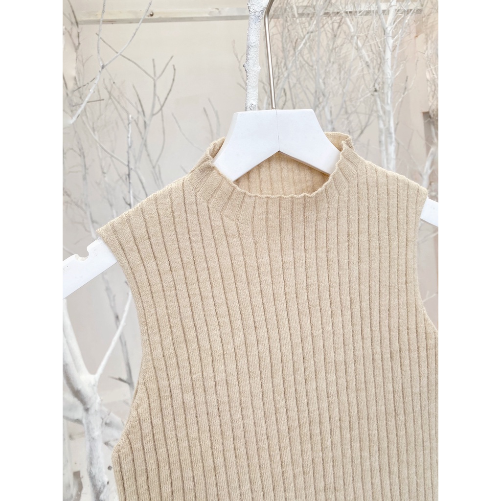 Áo 3 lỗ len sát nách cổ 3p thiết kế FANSIX - AL04 chất len lông cừu dày đẹp, dáng ôm dễ phối đồ. | BigBuy360 - bigbuy360.vn