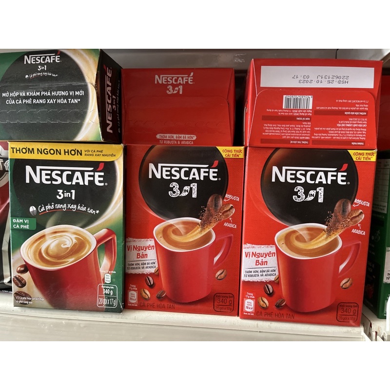 Hộp cafe Nescafe 3in1 hộp