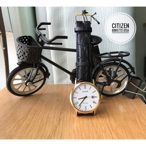 [Mã FARSBR243 giảm 15% đơn 249K] Đồng hồ nam Citizen chính hãng BM6772-05A, dây da