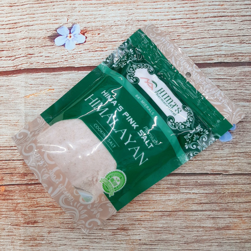 Muối hồng Himalya Hima's - Muối hồng nhập khẩu bịch 500gr