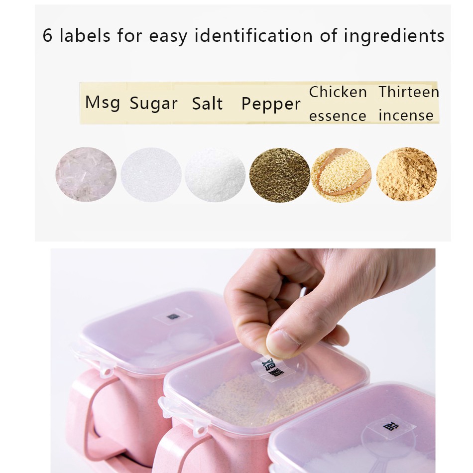 Set 3/4 hũ đựng gia vị nấu ăn tiện lợi và dễ thương | BigBuy360 - bigbuy360.vn