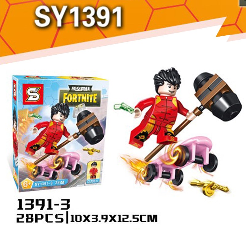 Lego Fortnite - Đồ Chơi Lego Minecraft 8 In1 - 1 Nhân Vật  30 - 50 Chi Tiết - Giao Ngẫu Nhiên