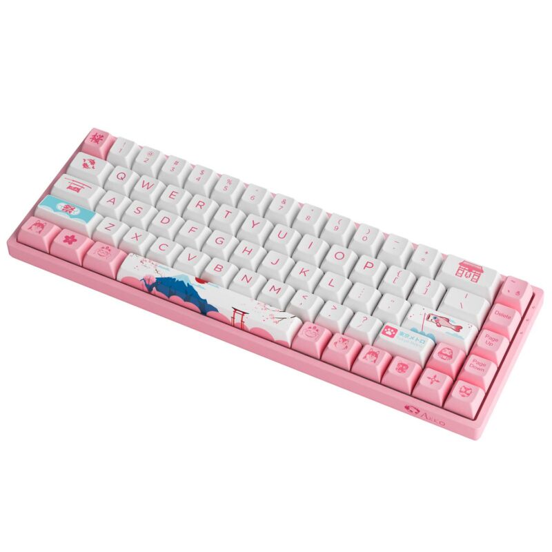 Bàn Phím Cơ AKKO 3068B Plus World Tour Tokyo - Bluetooth /Wireless /Hotswap /LED RGB - Hàng chính hãng