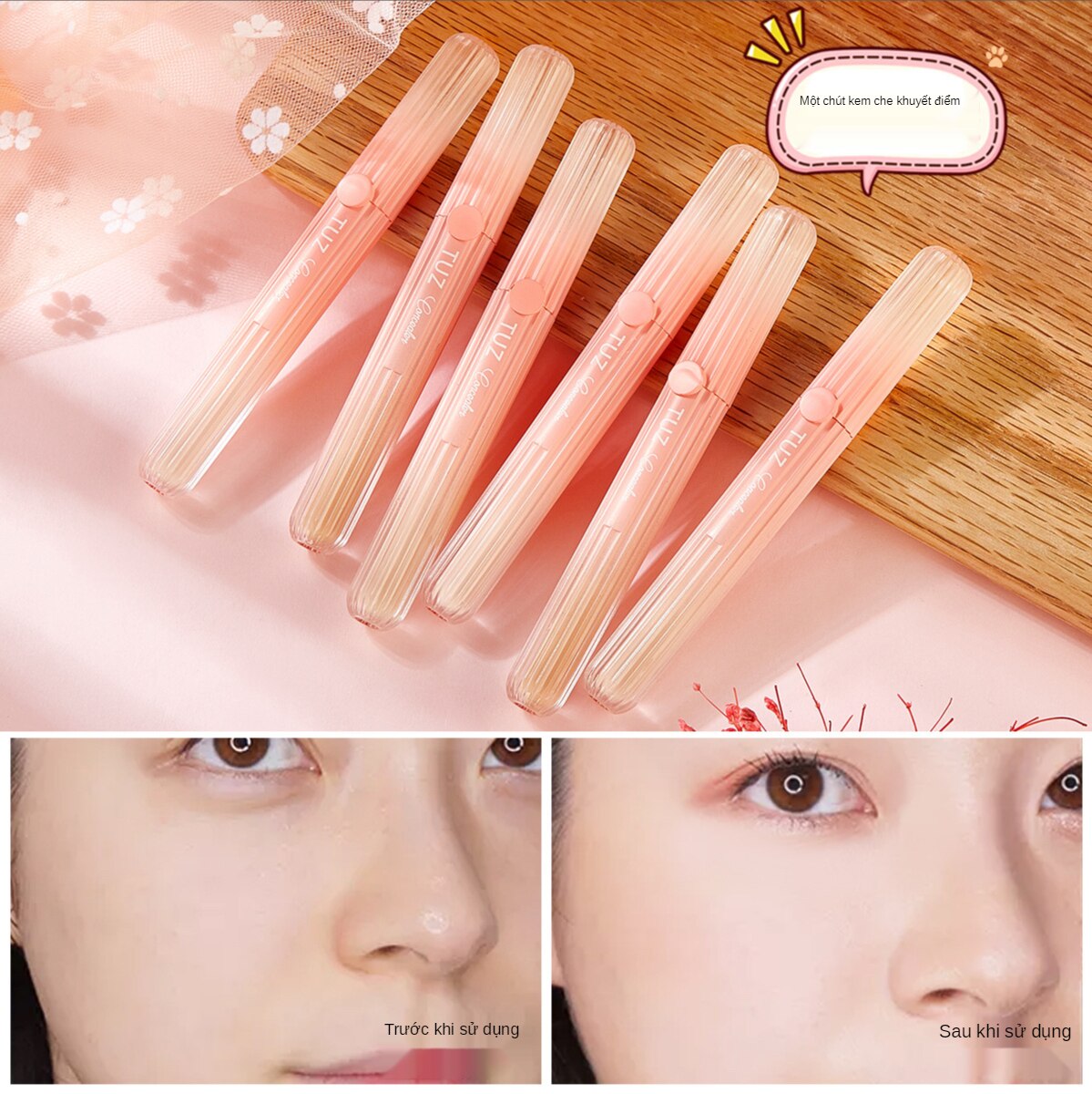 [Hàng mới về] Kem che khuyết điểm chống thấm nước lâu trôi thiết kế nhỏ gọn làm đẹp cho nữ | BigBuy360 - bigbuy360.vn