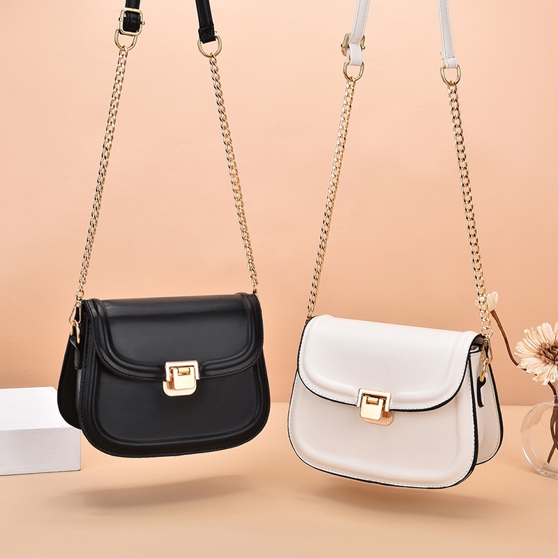 Túi Đeo Vai Hình Vuông Cỡ Nhỏ Phối Dây Đeo Sợi Xích Phong Cách Hàn Quốc Thời Trang Cho Nữ