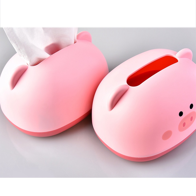 Giá Đỡ Khăn Giấy Hình Chú Heo Sáng Tạo Trang Trí Phòng Khách
