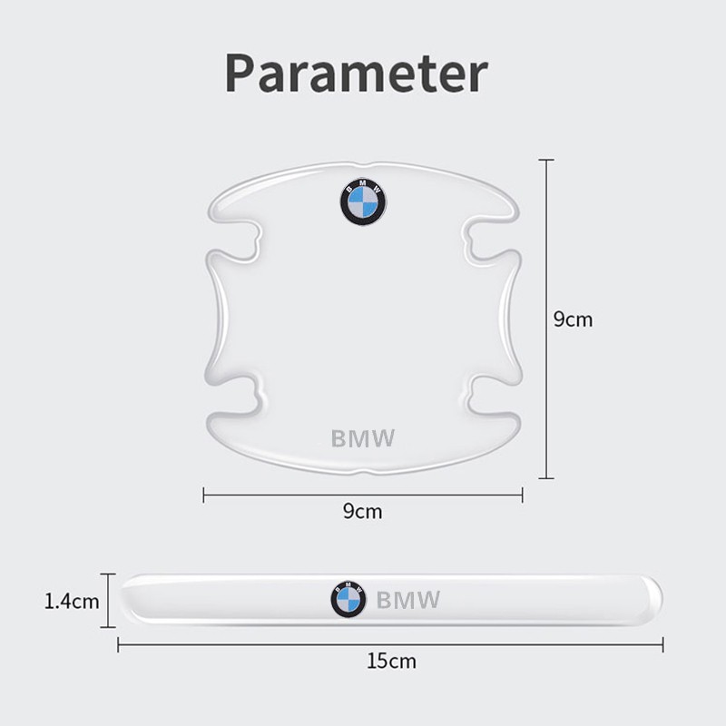 Miếng Dán Bảo Vệ Tay Nắm Cửa Xe Hơi Bmw M Power F30 F20 F1 X1 X3 G30