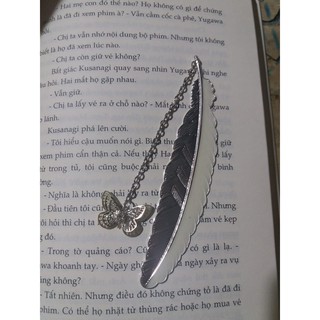 BOOKMARK DẠ QUANG CHẶN SÁCH - Hình lông vũ con bướm