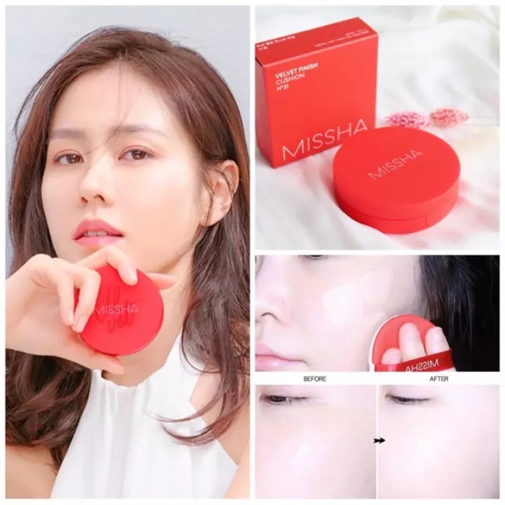 [VỎ ĐỎ] Phấn Nước Hàn Quốc Missha Velvet Finish Cushion_Phiên bản mới 2018