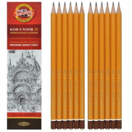 Hộp 12 Bút Chì ✏✏Tiệp KOH-I-NOOR 1500-2B