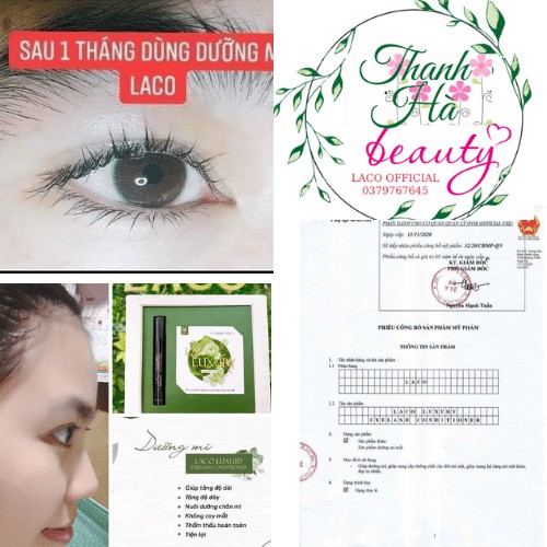 Dưỡng mi chuốt dài mi dài lông  mày  Laco,không gây bết | BigBuy360 - bigbuy360.vn