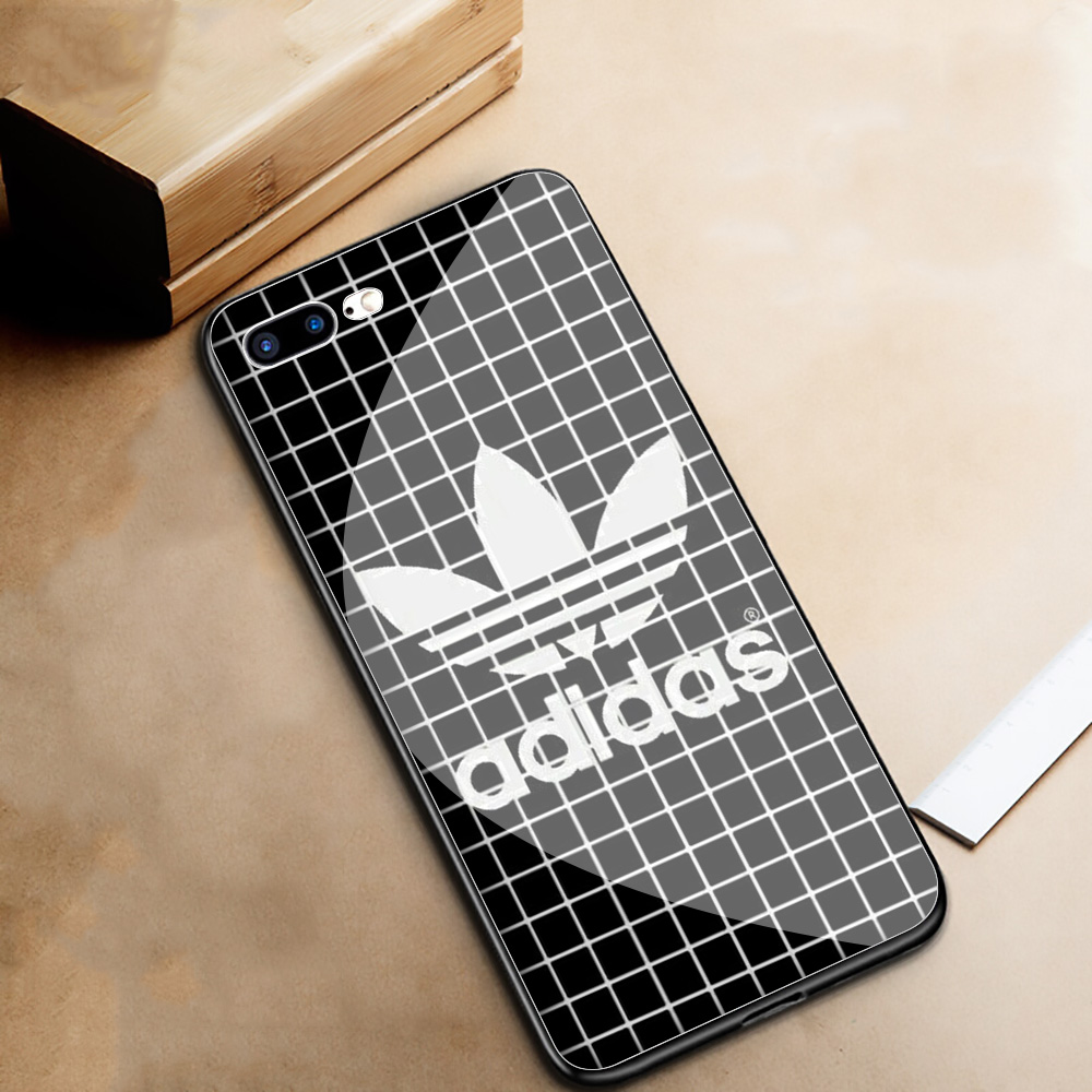 Ốp Điện Thoại Cạnh Mềm Mặt Kính Cường Lực Họa Tiết Adidas Z30 Cho Apple Iphone 12 Mini Pro Xs Max 8 5 5s Se 2020 Plus