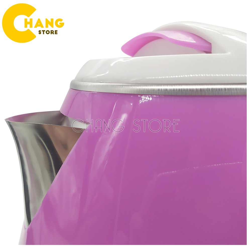 Ấm Đun Nước Siêu Tốc Kettle 2L Cao Cấp, An Toàn 2 Lớp Cách Nhiệt