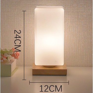 Đèn ngủ kiêm lọ hoa để bàn hình chữ nhật decor phòng phong cách bắc âu