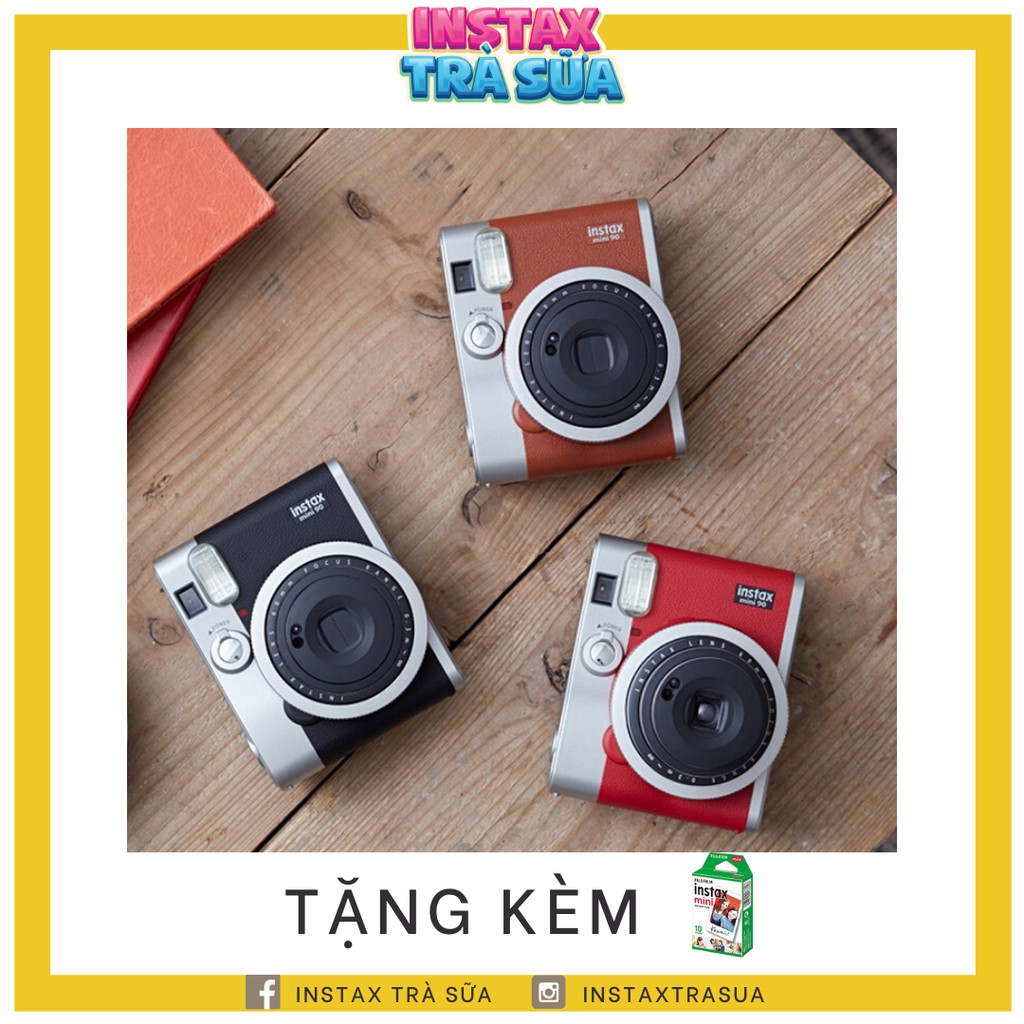 MÁY ẢNH LẤY LIỀN INSTAX MINI 90 - TẶNG KÈM 10 FILM - CHÍNH HÃNG FUJIFILM