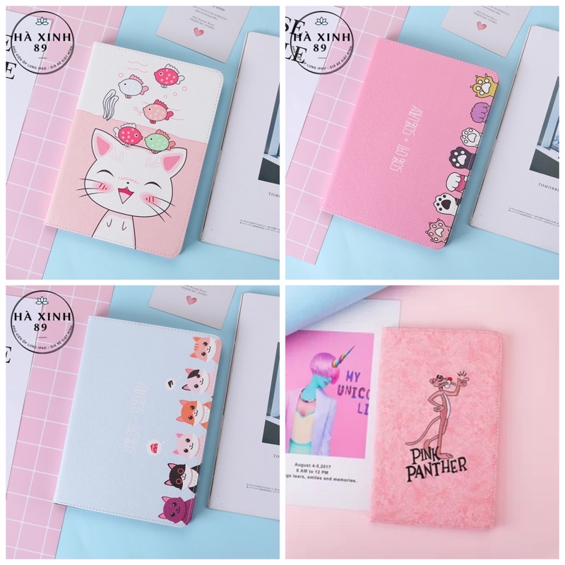 Bao Da iPad Hoạt Hình Mèo Xinh Cute Dễ Thương Ốp iPad Gen 5/6/7/8 /Pro 10.5/Air 3/Air 1/Air 2/Mini 1/2/3/4/5 /iPad 2/3/4