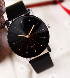 đồng hồ đôi nam nữ Unisex dây da QUARTZ