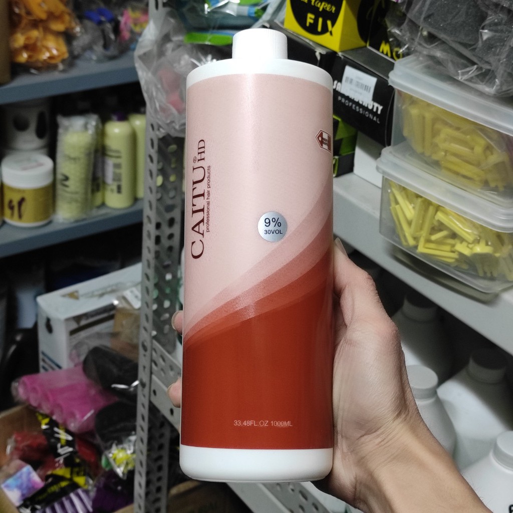 Oxy trợ nhuộm tóc Caitu siêu dương 1000ml cho salon