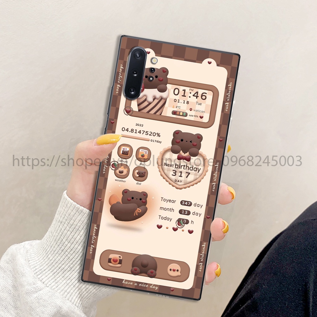 Ốp lưng Samsung Note 10/ Note 10 Plus/ Note 10 Lite/ M60s/ A81 in hình 3D gấu,thỏ cute dễ thương