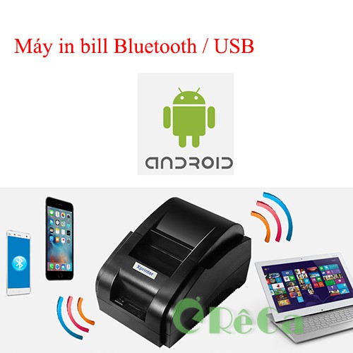 [Mã ELCL05 giảm 5% đơn 500K] Máy In Bill Xprinter khổ giấy 58mm Kết nối Bluetooth + Tặng 3 cuộn giấy in | BigBuy360 - bigbuy360.vn