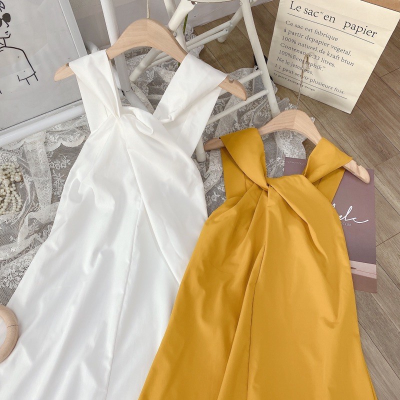 VÁY MAXI XOẮN NGỰC CỔ YẾM SIÊU XINH | BigBuy360 - bigbuy360.vn