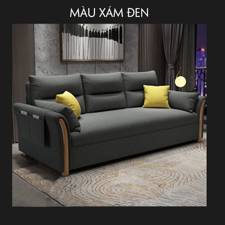 GIƯỜNG SOFA THÔNG MINH NHẬP KHẨU, GHẾ SOFA KÉO RA THÀNH GIƯỜNG TIỆN ÍCH 1M5  + TẶNG 6 GỐI 800K