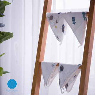 Khăn xô, khăn sữa sợi tre Nightingale cho bé Hộp 6 Khăn 30x30cm thương hiệu Canada