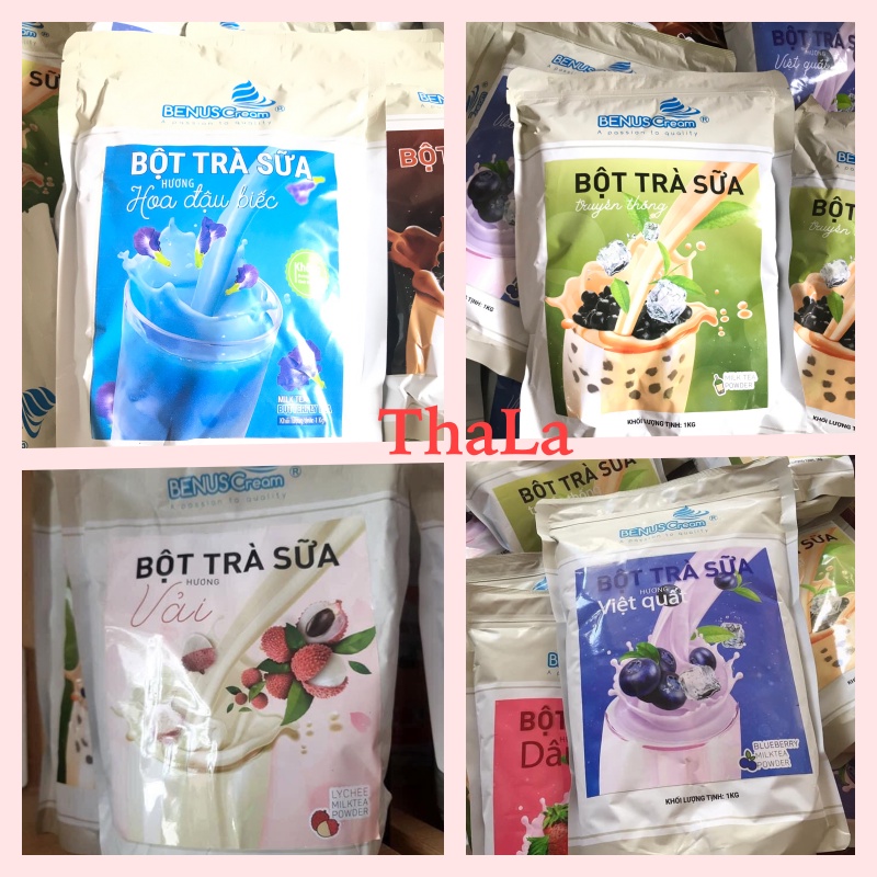 Bột Làm Trà Sữa Hương Vị Dâu cao cấp Benus