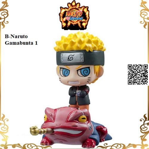 Mô hình Naruto nhiều biến hóa cưởi cửu vỹ và vua cóc Chibi 1106