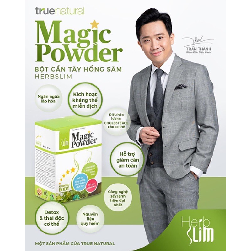 Bột cần Tây Hồng sâm Herbslim Magic Powder giảm cân đẹp da