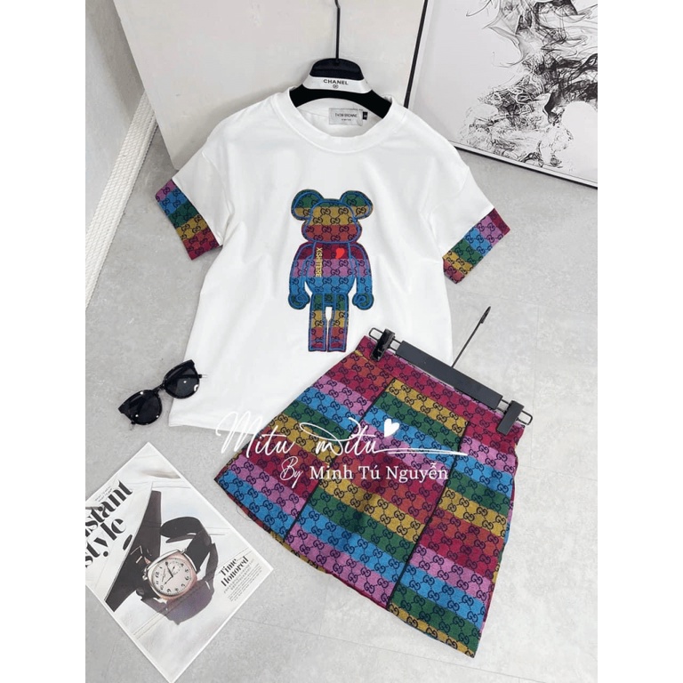 [ NEW COMBO ] (TOP&amp;SKIRT) SET ÁO TOP/ VÁY COTTON, KATE BỐ, ĐỦ CÁC SIZE, PHỐI MÀU TRẺ TRUNG/ NĂNG ĐỘNG/ HIỆN ĐẠI, MẶC CỰC