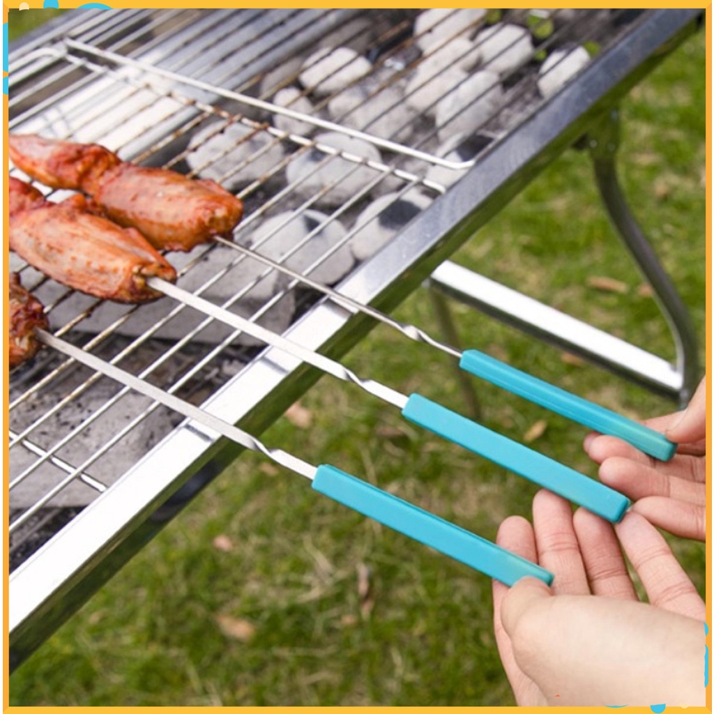 Bình đun nước siêu tốc mini, bình giữ nhiệt mini đa năng-Xiên Nướng Inox