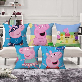 Vỏ bọc gối trang trí in hình Peppa Pig 45x45cm