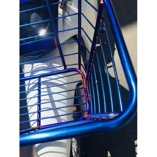 Rổ xe wave rs inox 10li xi xanh full bas