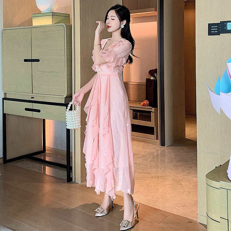 váy tiều thư sang chảnh hàng QC (V10)