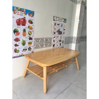 Bàn trà 2 tầng 75x45x27cm