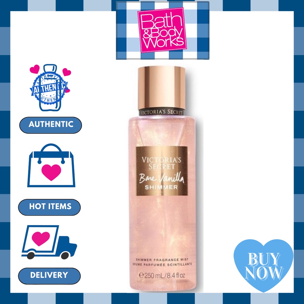 Xịt Thơm Toàn Thân Victoria’s Secret Bare Vanilla Shimmer Fragrance Mist (250ml)