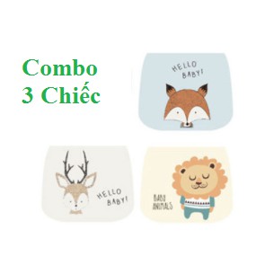 Combo 3 Chiếc Khăn Thấm Mồ Hôi Lưng Cho Bé, Miếng Lót Lưng Thấm Mồ Hôi Cho Bé Từ 0 Tới 6 Tuổi