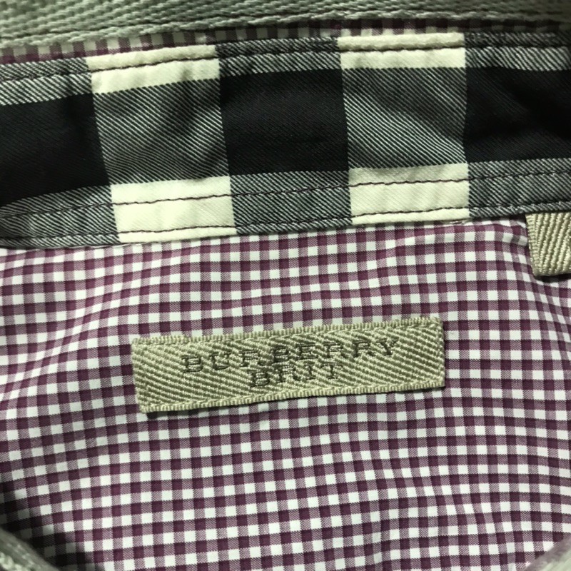 Áo Sơ mi dài tay hiệu BURBERRY sọc caro size L