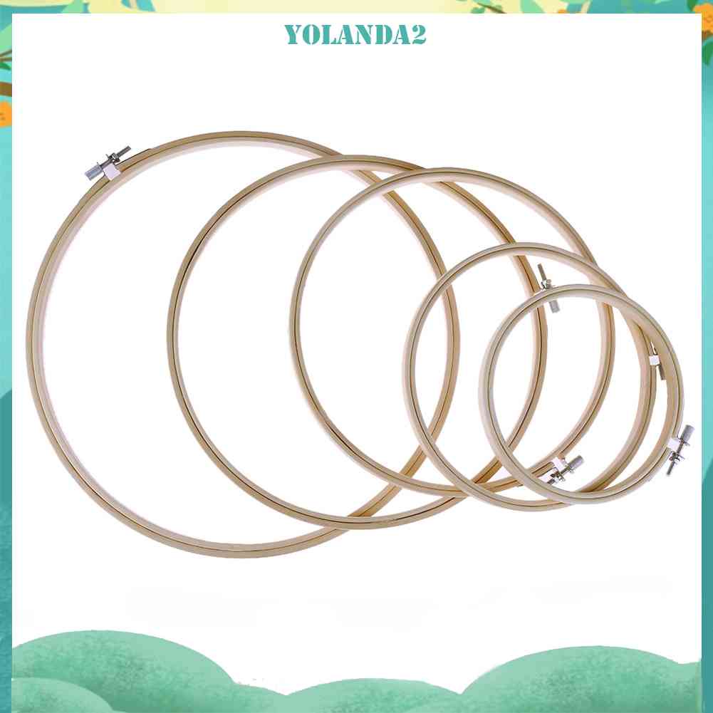 Bộ 5 Khung Thêu Thủ Công Bằng Tre