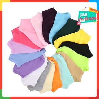 Vớ trơn cổ ngắn cotton siêu thoáng