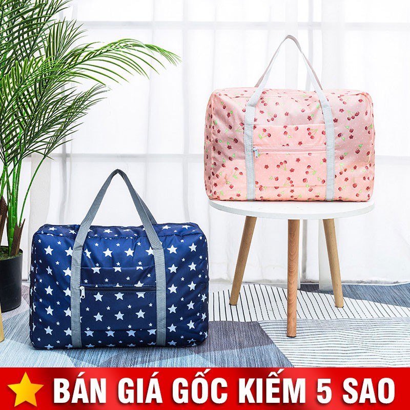 Túi Du Lịch Chống Nước Vải Hoa Xếp Gọn P1688