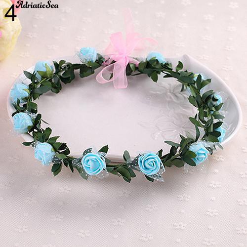 Vương miện cài tóc đính hoa hồng