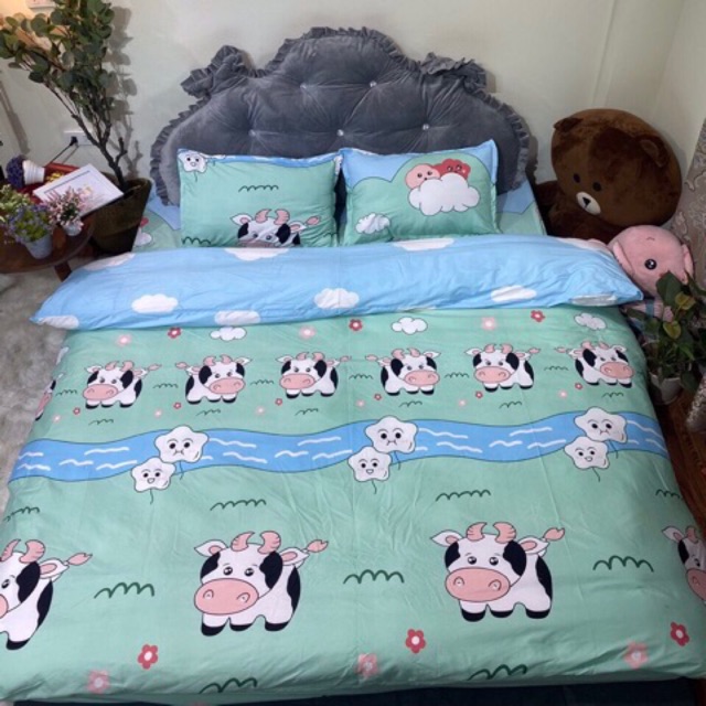 Bộ chăn ga poly cotton 4 món