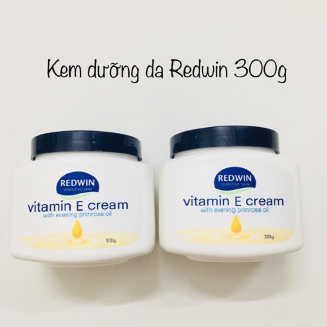 Kem Dưỡng Ẩm Vitamin E Cream Redwin 300g Úc Chính Hãng giúp dưỡng ẩm cho da mịn màng
