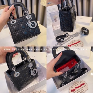 [TAG TRĂNG] Túi da mịn 3 ô loại đẹp 2 quai đeo Size 14cm- 17cm (kèm hộp)