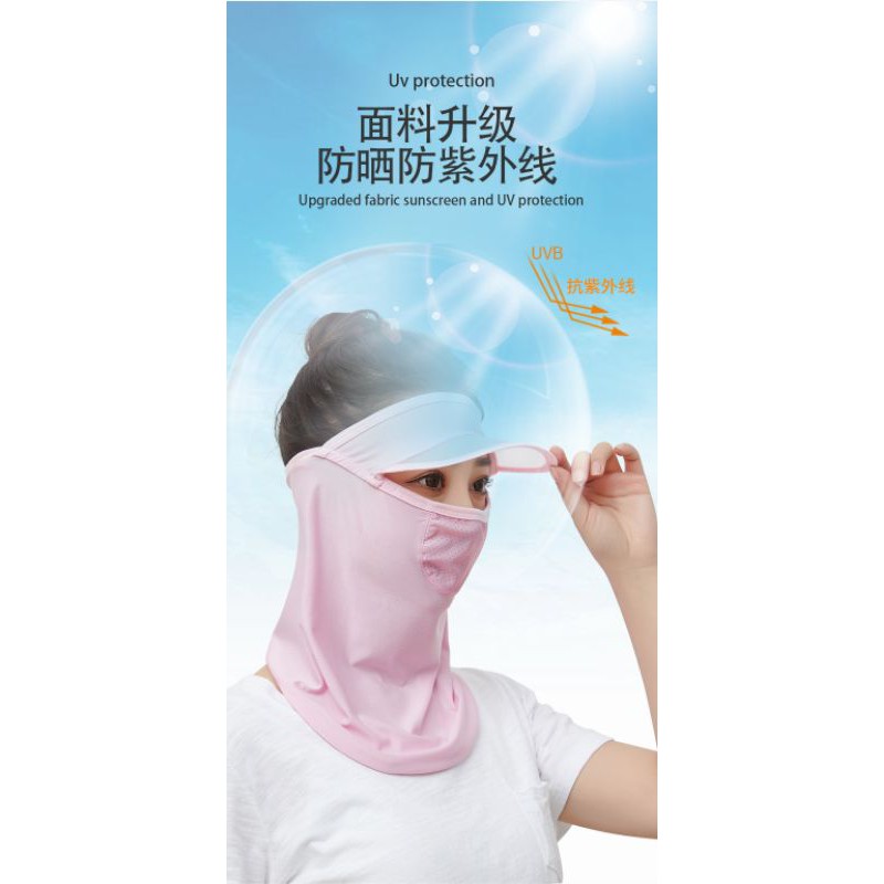 Khẩu trang vải nam nữ kín mặt bịt tai gáy chống nắng hiệu quả: UC-0A68-3